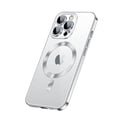 thumbnail image 1 of Decase for Apple iPhone 15 Pro Max 6.7",Mag Safe Magnetic Anti-Scratch Shockproof Clear Cover With Camera Protection,Anti-Yellow Transparent Ultra Thin Case[Support Wireless Charging] - Silver, 1 of 10