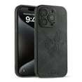 thumbnail image 1 of Decase for Apple iPhone 15 Pro Phone Case,Ultra Thin Butterfly Embossed Pattern PU Leather Scratch-resistant Shockproof Protective Case Cover for iPhone 15 Pro,Black, 1 of 4