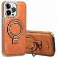 thumbnail image 1 of Decase for Apple iPhone 15,iPhone 15 Magnetic Case with Invisible Ring Stand,Premium Luxury Leather Phone Cover Compatible with Mag-Safe for iPhone 15,Brown, 1 of 6