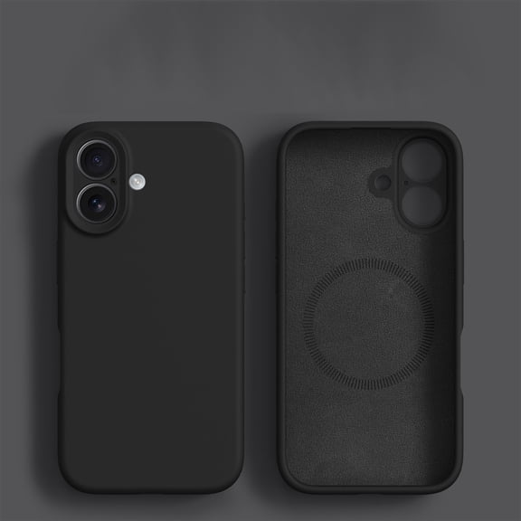 Decase for Apple iPhone 16 Magnetic Case, Compatible with Mag-Safe,Slim Liquid Silicone Shockproof Protective Phone Case for iPhone 16 with Soft Anti-Scratch Microfiber Lining,Black