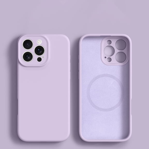 Decase for Apple iPhone 16 Pro Max Magnetic Case, Compatible with Mag-Safe,Slim Liquid Silicone Shockproof Protective Phone Case for iPhone 16 Pro Max with Soft Anti-Scratch Microfiber Lining,Purple