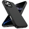 thumbnail image 1 of Decase Carbon Fiber Pattern Case Compatible with iPhone 16 Pro Max,Anti-Scratch PC+TPU Back Cover with Raised Edges for Screen & Camera Protection,Slim Skin-Feel Shockproof Protective Cover, Black, 1 of 9