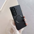 thumbnail image 1 of Decase Carbon Fiber Pattern Magnetic Case for Samsung Galaxy Z Fold 4 5G,Shock-Absorbent PC+TPU Hybrid Matte Mag-Safe Cover,Rugged Anti-Scratch Hard Back Case for Galaxy Z Fold 4,Black, 1 of 9