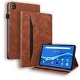 thumbnail image 1 of Decase Case for All-New Amazon Fire Max 11 Tablet (13th Generation, 2023 Release) with Pen Holder, Slim Folding Multi-Angle Stand Folio Wallet Card Slot Cover with Hand Strap for Fire Max 11,Brown, 1 of 9