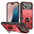 thumbnail image 1 of Decase Case Compatible with Apple iPhone 17 Pro Max,Shockproof Impact Resistant with Slide Lens Protective Cover Case for iPhone 17 Pro Max 6.9 inch 2025 Release,Case with Rotation Ring Stand,E, 1 of 8