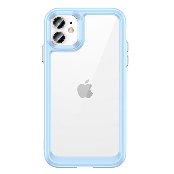 Decase Case For iPhone 11,Shockproof Rubber Soft Bumper Rugged Protective Clear Case Cover,6.1 inch,Blue