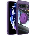 thumbnail image 1 of Decase Case for Google Pixel 10 /10 Pro,TPU+PC,Built-in Rotatable Metal Kickstand,Clear Back Design Heavy Duty Drop Protection Shockproof Phone Case for Google Pixel 10 /10 Pro,Darkpurple, 1 of 9