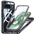 thumbnail image 1 of Decase Case for Google Pixel 9 / 9 Pro,Full-Body Rugged Protective Clear Back Hybrid Magnetic Wireless TPE+PC with Built-in Screen Protector Phone Case for Google Pixel 9 / 9 Pro,Black, 1 of 8