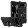 thumbnail image 1 of Decase Case for Google Pixel 9 / 9 Pro,TPU+PC,Built-in Magnetic Kickstand,with Card Holder Dual-Layer Design Heavy Duty Shockproof Protection Phone Case for Google Pixel 9 / 9 Pro,Black, 1 of 7