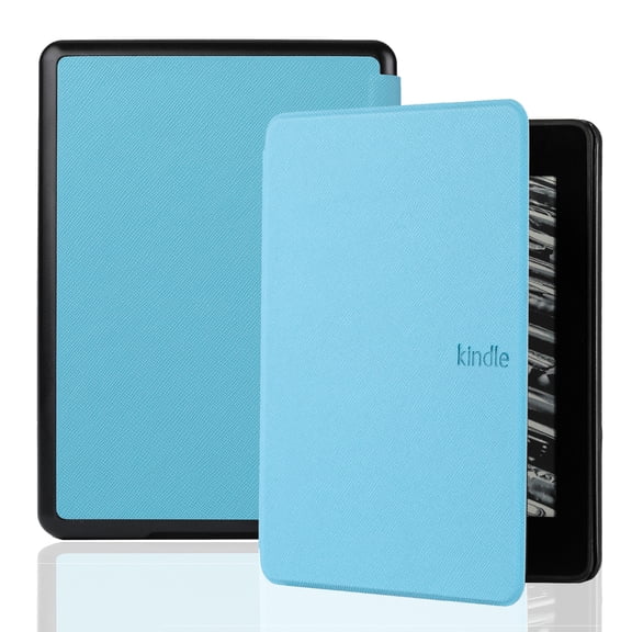 Decase Case for Kindle Paperwhite 11th Gen 2021 Release,PU Leather Shockproof Anti-Scratch Protective Auto Sleep/Wake Smart Cover Magnetic Closure Slim Fit Case,Skyblue