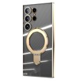 thumbnail image 1 of Decase Case for Samsung Galaxy S24 Built-in Ring Kickstand,Slim Translucent Shockproof Anti-Scratch Magnetic Phone Shell with Camera Lens Protector Cover Support Wireless Charging - Gold, 1 of 8