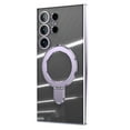 thumbnail image 1 of Decase Case for Samsung Galaxy S24 Built-in Ring Kickstand,Slim Translucent Shockproof Anti-Scratch Magnetic Phone Shell with Camera Lens Protector Cover Support Wireless Charging - Lavender, 1 of 8