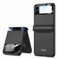 thumbnail image 1 of Decase Case for Samsung Galaxy Z Flip 3 5G 2021, Magnetic Hinge Protection Cover Silm PC Magnetic Hinge All-Inclusive Glass Camera Lens Protector Case, Black, 1 of 6