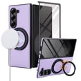 thumbnail image 1 of Decase Case for Samsung Galaxy Z Fold 7, Magnetic 360° Rotating Stand Phone Case with Built-in Screen Protector, Wireless Charging & Car Mount Compatible,Lightpurple, 1 of 8