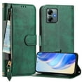 thumbnail image 1 of Decase Case for Moto G Power (2025), Wallet Phone Case Leather Stand Cover with Shoulder Strap, Wireless Charging,Darkgreen, 1 of 8