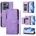 thumbnail image 1 of Decase Case for Moto G Stylus 5G (2025), Wallet Phone Case Leather Stand Cover with Shoulder Strap, Wireless Charging,Purple, 1 of 8
