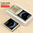 thumbnail image 1 of Decase Case for Samsung Galaxy Z Flip 7, Electroplated Hinge Protection Phone Case, Raised Edge Screen & Camera Protection,Gold, 1 of 8