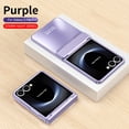 thumbnail image 1 of Decase Case for Samsung Galaxy Z Flip 7, Electroplated Hinge Protection Phone Case, Raised Edge Screen & Camera Protection,Purple, 1 of 7