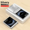 thumbnail image 1 of Decase Case for Samsung Galaxy Z Flip 7, Electroplated Hinge Protection Phone Case, Raised Edge Screen & Camera Protection,Silver, 1 of 7