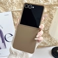 thumbnail image 1 of Decase Case for Samsung Galaxy Z Flip 7, Shockproof Sleek Matte Soft-Touch Protective Phone Case,Brown, 1 of 12