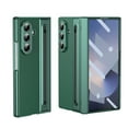 thumbnail image 1 of Decase Case for Samsung Galaxy Z Fold 7, Hinge Protection Leather Phone Case with Pen Slot & Screen Protector,Green, 1 of 9