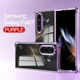 thumbnail image 1 of Decase Case for Samsung Galaxy Z Fold 7, Shockproof Electroplated Clear TPU Phone Case, Raised Edge Protection for Screen and Camera,Purple, 1 of 8