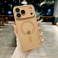 thumbnail image 1 of Decase Case for iPhone 17 Pro Max,Matte Shockproof Skin-Feel Mag Safe Case,Magnetic Slim Case Bulit in Full Lens Protector,Desertgold, 1 of 8