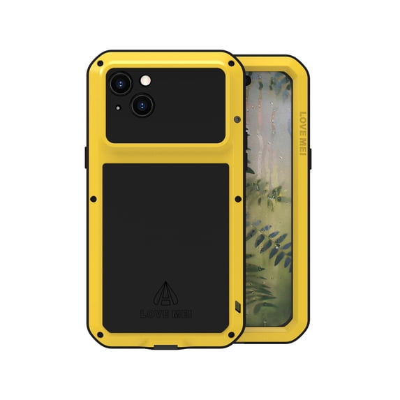 Decase Case for iPhone 15 6.1"(2023 Release) With Screen Protector,Full Body Frame Military Grade Drop Protection,Rugged Shockproof Heavy Duty Phone Cover,for iPhone 15 - Yellow
