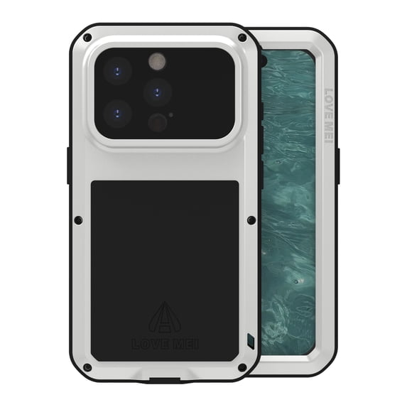 Decase Case for iPhone 15 6.1"(2023 Release) With Screen Protector,Full Body Frame Military Grade Drop Protection,Rugged Shockproof Heavy Duty Phone Cover,for iPhone 15 - Silver