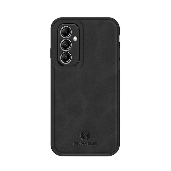 Decase Classic Rugged Back Case for Samsung Galaxy A14 5G,Shockproof Luxury PU Leather Slim Fit Work with Magnetic Car Mount Holder Soft Snap-on Anti-Drop Protective Phone Cover,Black