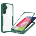 thumbnail image 1 of Decase Clear Phone Case for Samsung Galaxy A54 5G, Ultra-Thin Clear Back Cover with Built-in Screen Protector Slim Soft TPU Bumper Shockproof Full Body Protective Case for Samsung A54 5G,Green, 1 of 8