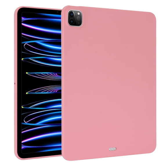 Decase Compatible with Apple iPad Pro 11 Inch 2022/2021 Model A2377/A2459/A2068 Case, Back Shell, Shockproof Cover Slim Light Flexible TPU Soft Skin Silicone Cover,Pink