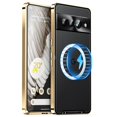 thumbnail image 1 of Decase Compatible with Google Pixel 7 Pro Case, Ultra Slim Magnetic Frosted Metal Case with Wireless Charging Shockproof Protective Case for Google Pixel 7 Pro, Gold, 1 of 11