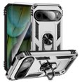 thumbnail image 1 of Decase Compatible with Google Pixel 9 / 9 Pro Case+1-Pack Tempered Screen Protector, Military Grade Drop Protection Cover with 360° Rotating Kickstand, Heavy Duty Shockproof Phone Case,Silver, 1 of 6