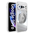 thumbnail image 1 of Decase Compatible with Google Pixel 9 / 9 Pro Case Clear with Stand, fit Google Pixel 9 / 9 Pro Phone Case Anti-Scratch Shockproof Magnetic Cases,White, 1 of 8