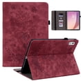 thumbnail image 1 of Decase Compatible with Lenovo Tab M9 Cover 9.0 inch (TB-310FU,2023 Released) with Pencil Holder,Tri-Fold Stand Embossed Rose Pattern Slim Fit Protective Cover for Lenovo Tab M9 Tablet,Red, 1 of 8