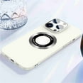 thumbnail image 1 of Decase Compatible with MagSafe Case for iPhone 15, Built-in Glass Camera Lens Protector Logo View,Slim Magnetic MagSafe Shockproof Anti-Fall Matte PC Back Cover Case, white, 1 of 8