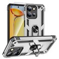 thumbnail image 1 of Decase Compatible with Moto G 5G(2025) Case+1-Pack Tempered Screen Protector, Military Grade Drop Protection Cover with 360° Rotating Kickstand, Heavy Duty Shockproof Rugged Phone Case,Silver, 1 of 7