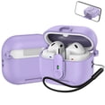 thumbnail image 1 of Decase Compatible with Samsung Galaxy Buds 3/3 Pro Case,Shockproof Earphone Cover with Mag Safe & Wireless Charging Support,Lanyard Included,Phone Stand Case fits for Galaxy Buds 3/3 Pro,Purple, 1 of 8