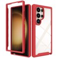 thumbnail image 1 of Decase Compatible with Samsung Galaxy S25 Anti-Scratch Soft TPU + Hard PC Hybrid Protective Case,Compatible with Samsung Galaxy S25 Cover,2 in 1 Dual Layer Shockproof Protective Phone Shell,Red, 1 of 7