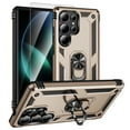 thumbnail image 1 of Decase Compatible with Samsung Galaxy S25 Ultra 2025 Case+1-Pack Tempered Screen Protector,Military Grade Drop Protection Cover with 360° Rotating Kickstand,Heavy Duty Shockproof Phone Case,Gold, 1 of 7