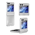 thumbnail image 1 of Decase Compatible with Samsung Galaxy Z Flip 5 Case, Luxury Hinge Protection Elegant Design Frosted Plating Case Hybrid PC Slim Military Grade Shockproof Case Cover for Galaxy Z Flip 5 5G 2023, Silver, 1 of 10