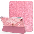 thumbnail image 1 of Decase Compatible with iPad A16 11th Generation 11 Inch 2025 Sparkle Cute Case,Glitter Cover with Sparkly Clear Back,Pencil Holder, Fits for iPad Case 10th Generation 10.9 Inch for Kids Girls,Pink, 1 of 7