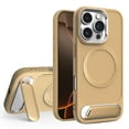 thumbnail image 1 of Decase Compatible with iPhone 16 Pro Max Metal Hidden Stand Magnetic Phone Case,Military Grade Drop Protection,Shockproof Hard PC+Soft TPU Bumper Hybrid Kickstand Protective Cover,Gold, 1 of 11