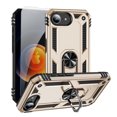 thumbnail image 1 of Decase Compatible with iPhone 16E 2025 Case+1-Pack Tempered Screen Protector, Military Grade Drop Protection Cover with 360° Rotating Kickstand, Heavy Duty Shockproof Rugged Phone Case,Gold, 1 of 7