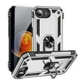 thumbnail image 1 of Decase Compatible with iPhone 16E 2025 Case+1-Pack Tempered Screen Protector, Military Grade Drop Protection Cover with 360° Rotating Kickstand, Heavy Duty Shockproof Rugged Phone Case,Silver, 1 of 7