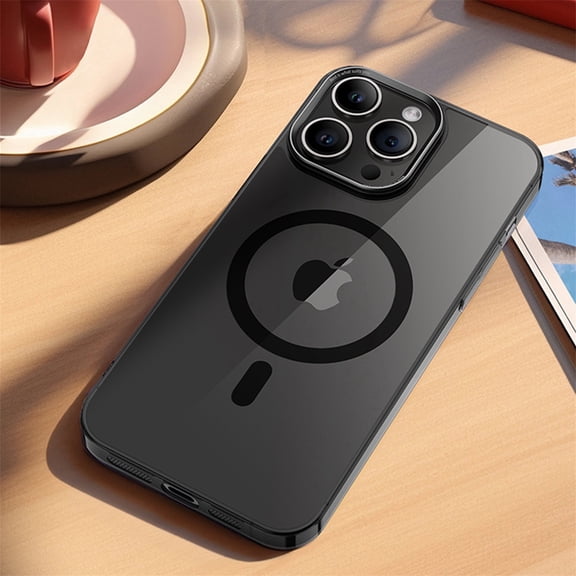 Decase Compatible with MagSafe CaMagSafe Compatible Phone Case for iPhone 15 Pro - Black