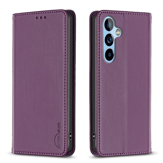 Decase Cover For Samsung Galaxy S23,Shockproof PU Leather Book Folding Flip Folio Case with Card Holders Kickstand Magnetic Closure TPU Inner Shell Protective Cover for Women Men,purple