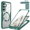 thumbnail image 1 of Decase Cover For Samsung Galaxy A36 5G Full Body Magnetic Case,Slim Shockproof with Built-in Screen Protector  Magnetic Mag-safe Dual-layer Protector Acrylic Back Cover Case ,Darkgreen, 1 of 9