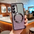 thumbnail image 1 of Decase Cover For Samsung Galaxy S22 Plus,Mag Safe Bling Case,Luxury Plating Cute Glitter Anti-Scratch Shockproof Cover,with Full Camera Protection Magnetic,Case for Women Girls,darkpurple, 1 of 3